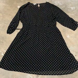 B&W Polka Dot Dress
